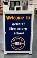 Deluxe Hinged Plastic Sidewalk "A" Frame